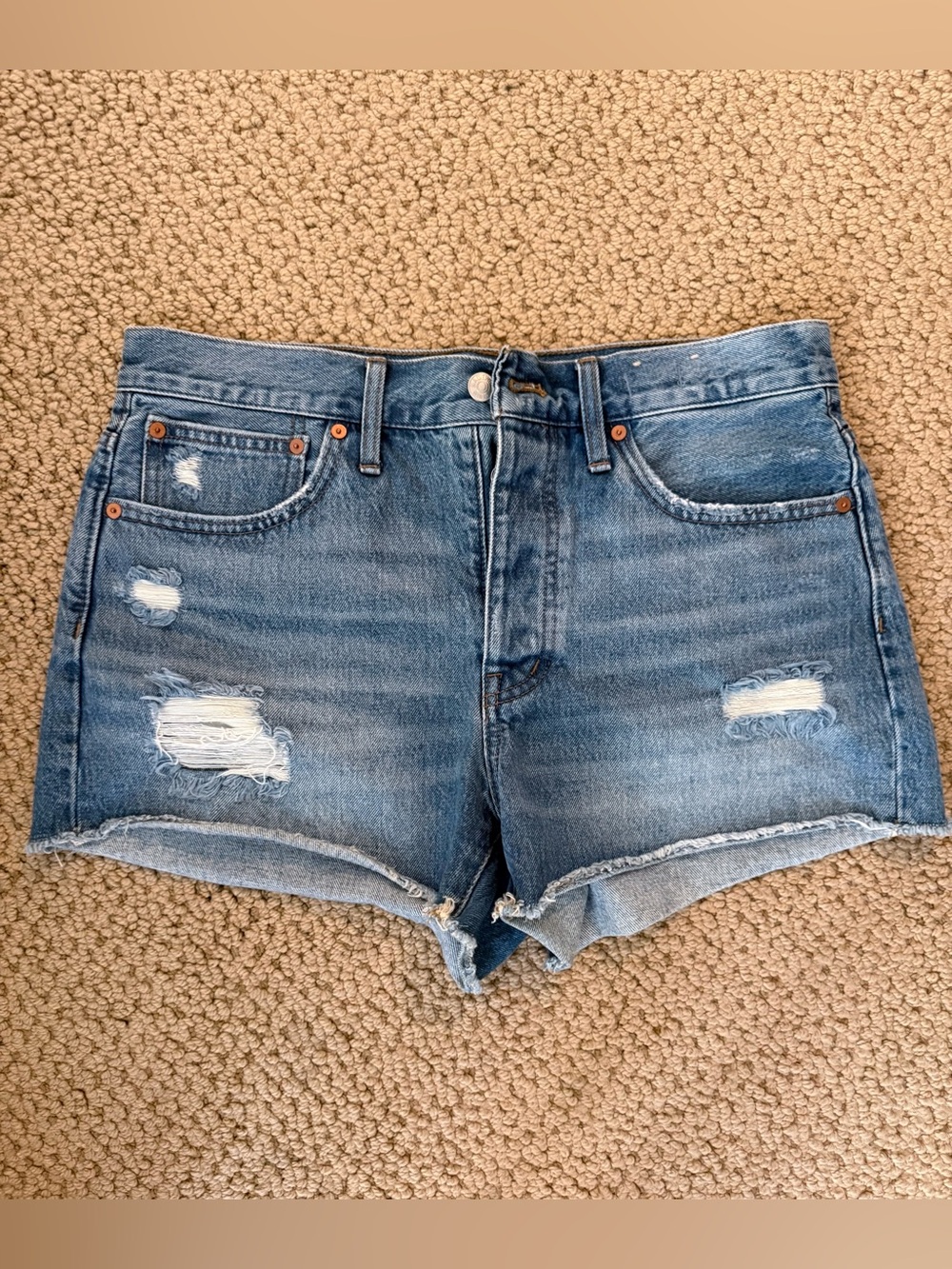 Madewell Blue Denim Women's Cutoff Shorts